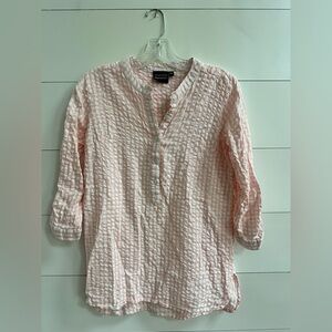 Madison Mathew’s Seersucker Tunic Blouse